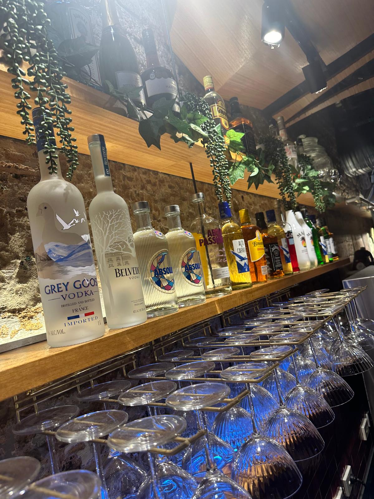 Warm bar interior